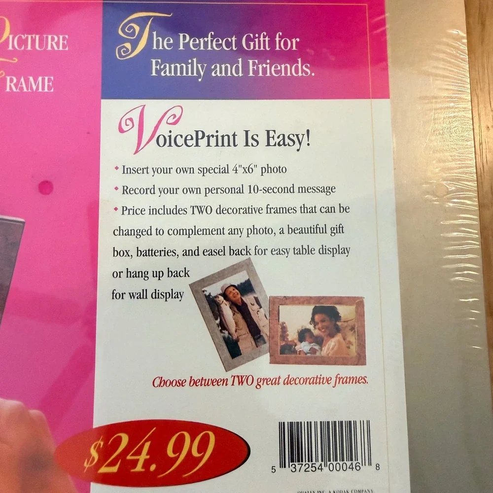 VoicePrint‎ Talking Photo Frame Personal Message Recordable 4x6 Photo